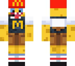 spongebob mcdonalds worker with apron