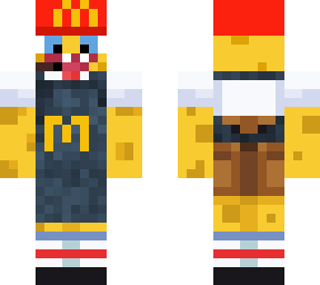 spongebob mcdonalds worker with fixed apron
