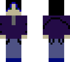 teenage boy with black/blue hair