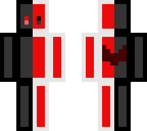 the black and red shark