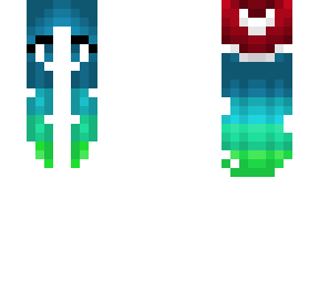 christmas - blue aqua and green fade - santa hat base