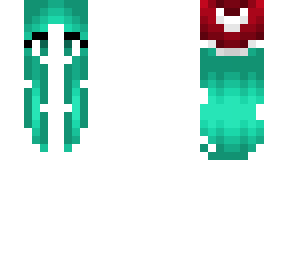 christmas - green cyan hair - santa hat base