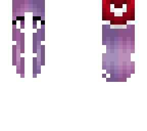 christmas - pastel magenta and purple hair - santa hat base