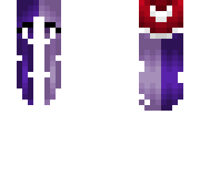 christmas - plum and grape purple hair - santa hat base