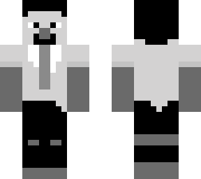 emo steve with a tie