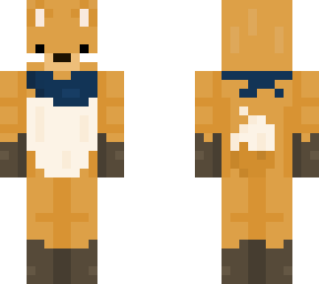 fox with blue bandanna