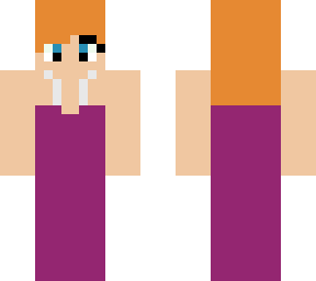 giselle in a purple dress