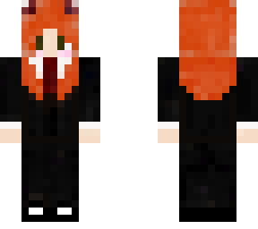 orange hair girl in a suit