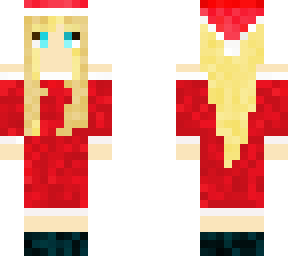 blue eyes blonde hair christmas dress