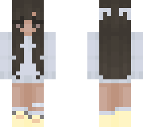 blue sweater with duck shoes - girl