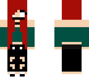 girl with red hair and green top