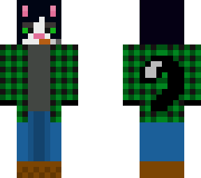 my version from flannel cat by azazlolei