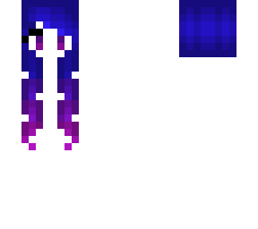 new curly hair base - blue fade purple and pink - hb