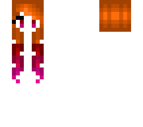 new curly hair base - orange fade pink - hb