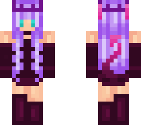 purple minecraft girl00