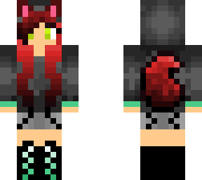 wicked red wolf girl (modeled off of pink wolf girl by darkshadow0010)