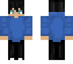 -blue anime boy-