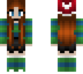 christmas - blue and green stripes - hat and shorts