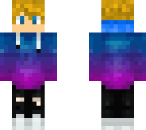 sam galaxy hoodie & and blond hair