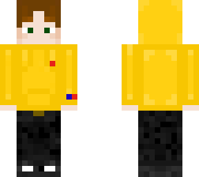 yellow champion hoodie boy (simple)