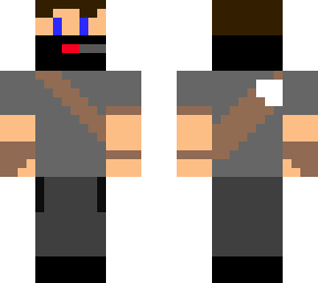 archer with mask and headset
