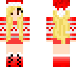 blonde christmas girl