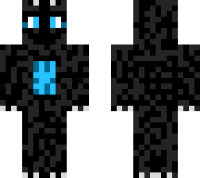 blue and black reptile