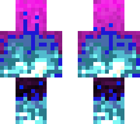 blue fire purple pixel mess