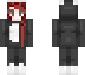 red head/brunette girl with penguin onesie not original