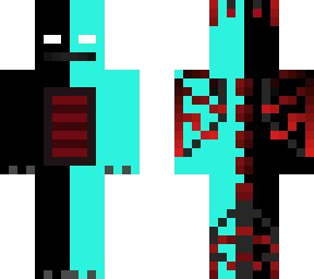 teal and black and red dragen