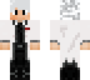 white haired scientist