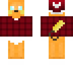 christmas - raichu in red flannel shirt and hat