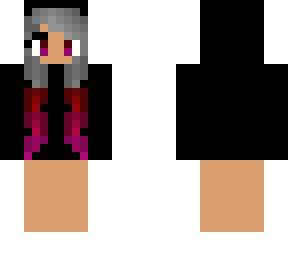 girl with hoodie - black