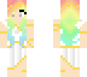 rainbow girl ready to play (skin edit)