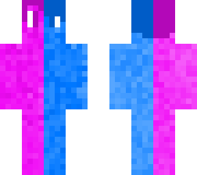 blue and purple pixle man 1