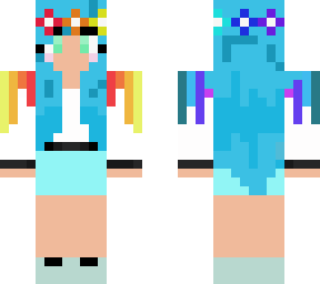cute rainbow girl slim