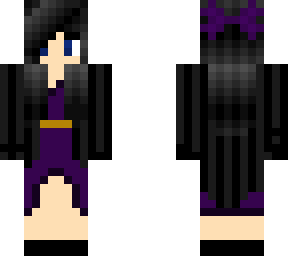 goth girl at a halloween party (skin edit)