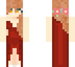 red dress