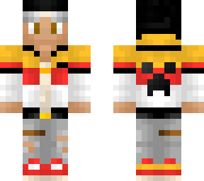 red/yellow windbreaker