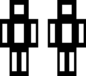 white with black outline