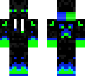blue and green enderman (requested)
