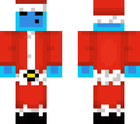 blue slime santa