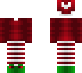 christmas - elf outfit w/ red hat - ob