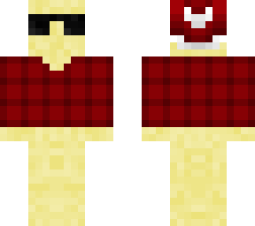 christmas - glasses emoji in red fannel top- (read descr)
