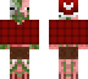 christmas - zombie pigmen in red flannel shirt and hat