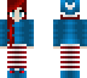 christmas - cute blue elf with red hair