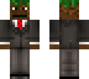 grass man in suite