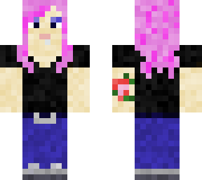 pink hair rocker girl