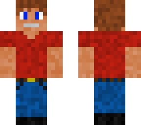 red shirt man