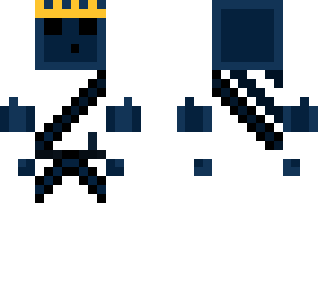 Blue Slime King Minecraft Skins